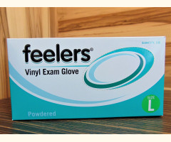 Powdered Disposable Vinyl Gloves (100) - Clear